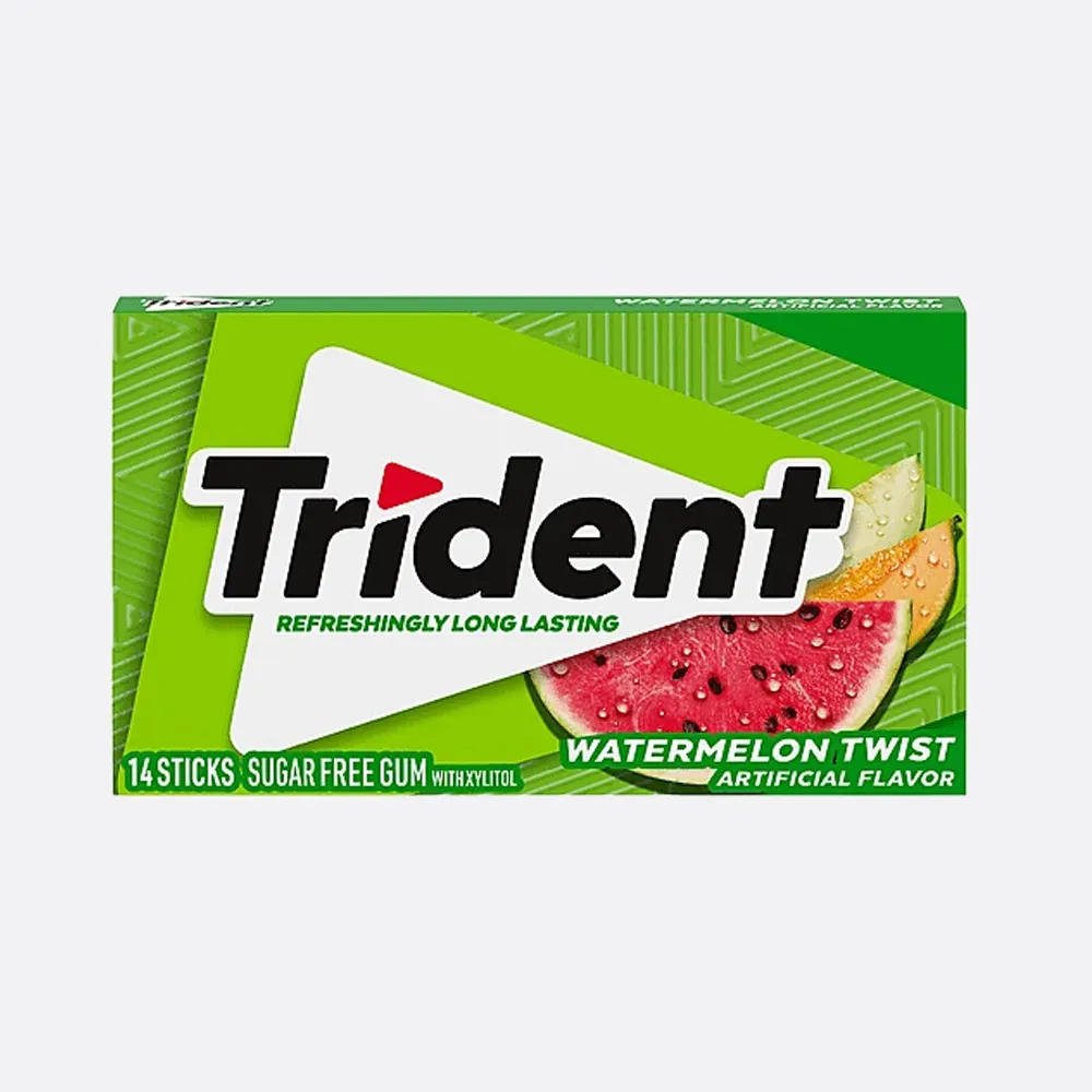 Trident Watermelon Twist Gum With XYLITOL