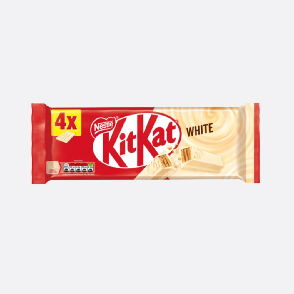 Pack of 4 4 Fingers White Chocolate