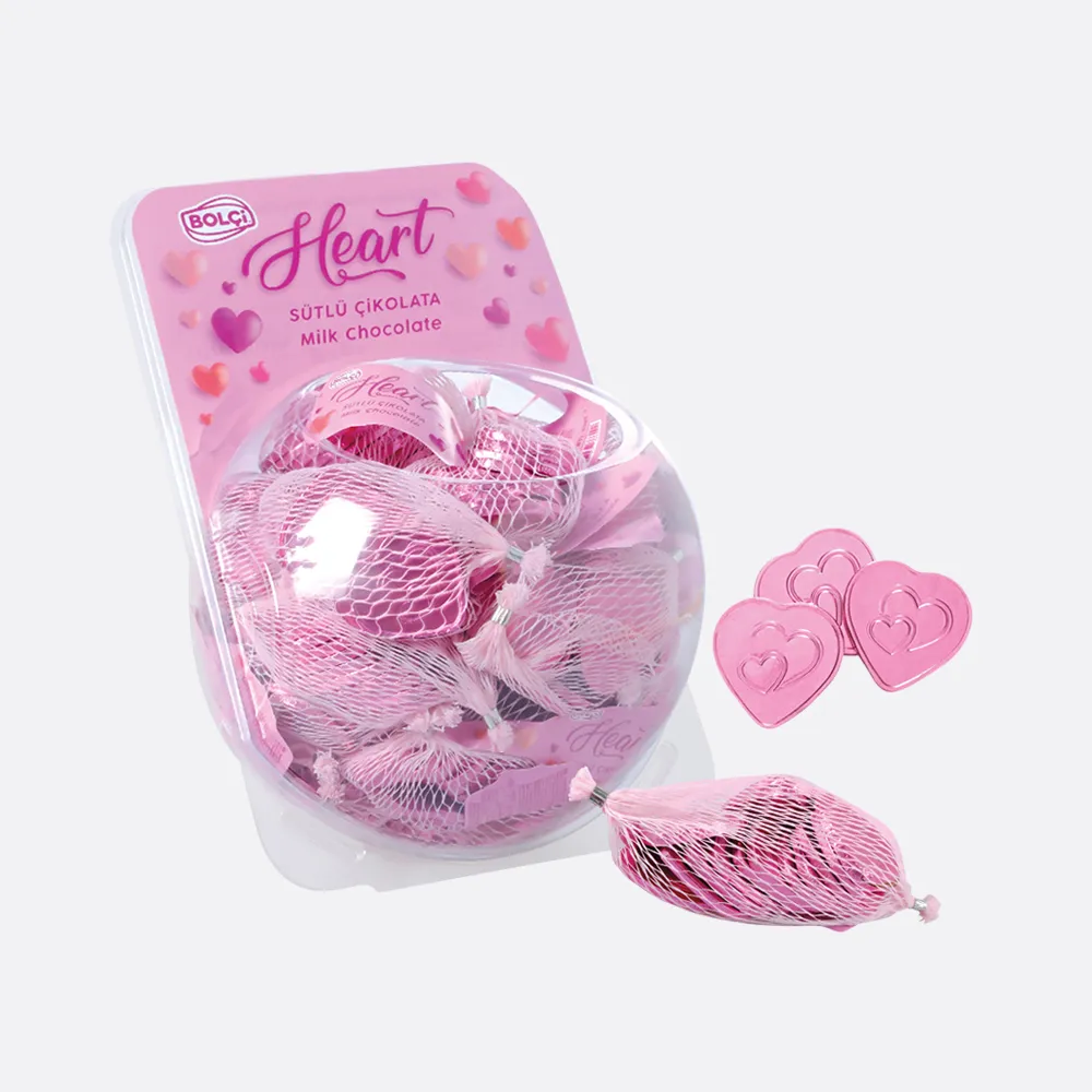 Bolci Milk Chocolate Heart Pink