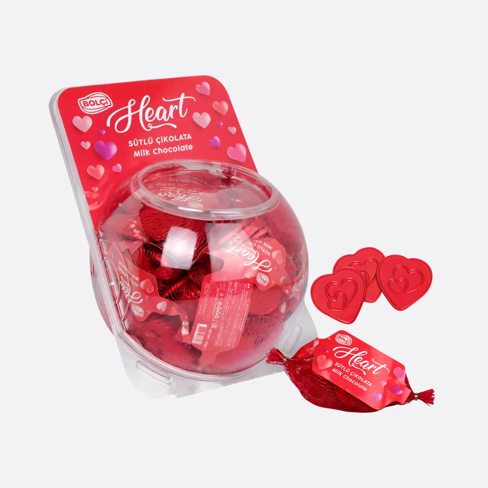 Bolci Milk Chocolate Heart Red