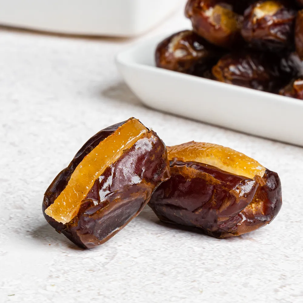 Khudri Dates Filled with Orange Peel