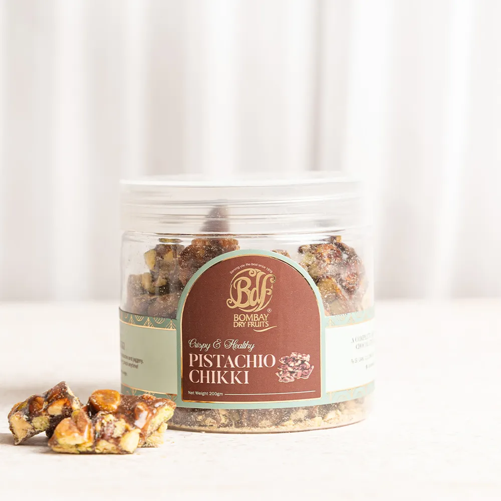 Premium Pistachio Chikki Jar