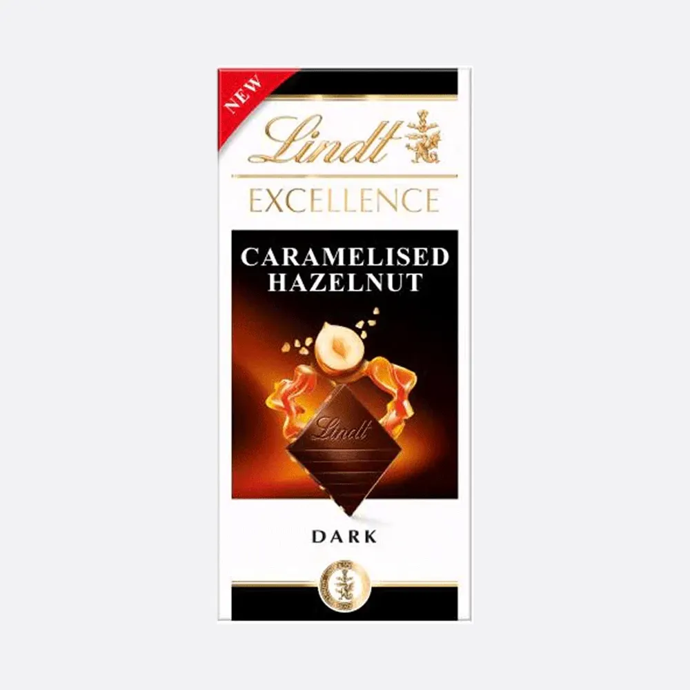 Lindt Excellence Caramelised Hazelnut Dark Chocolate