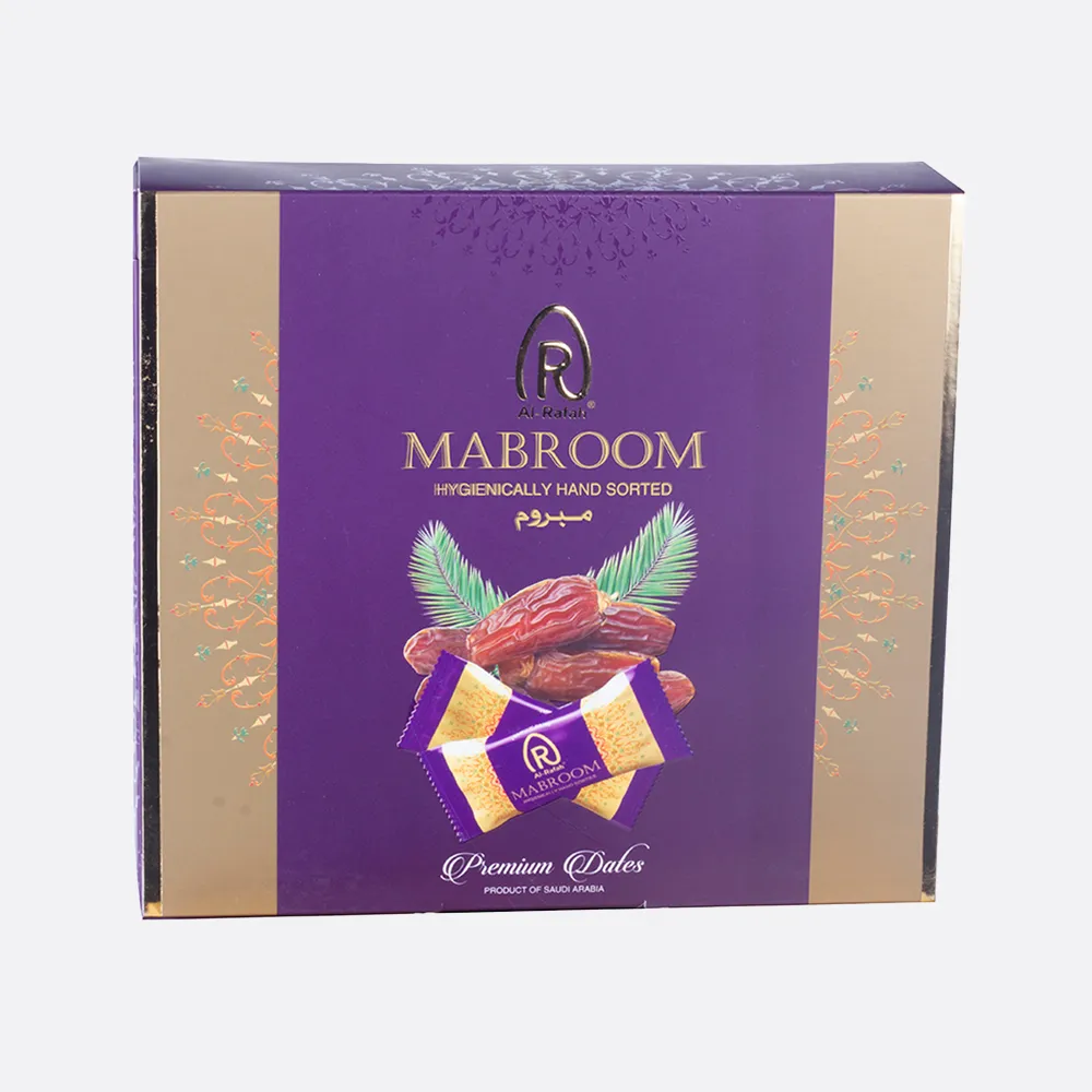 Al-Rafah Mabroom Hygienically Hand Sorted Premium Dates Square Gift Box