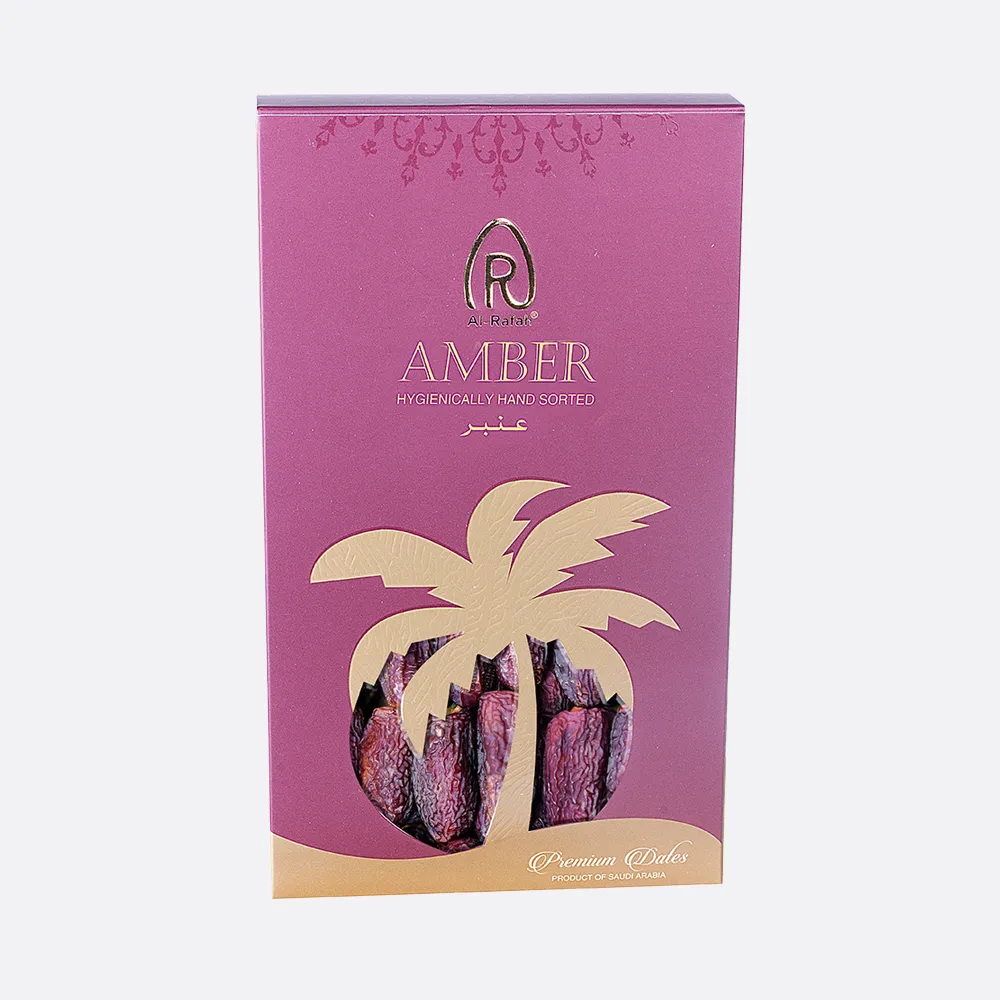 Al-Rafah Amber Hygienically Hand Sorted Premium Dates Rectangle Gift Box