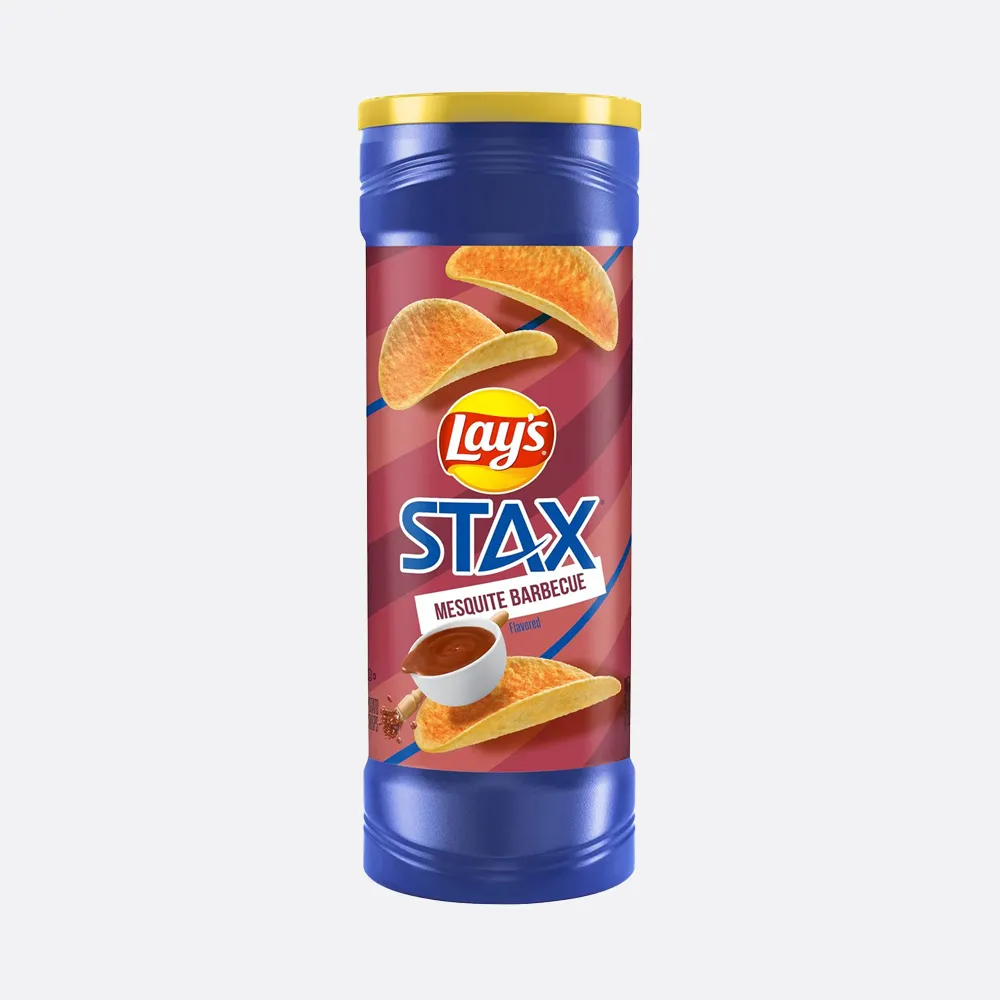 Lay's Stax Mesquite Barbecue Flavored Potato Crisps
