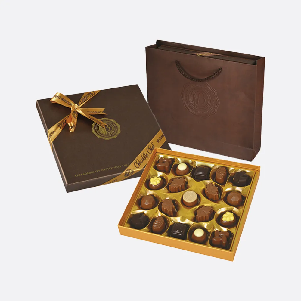 Bolci Belgian Chocolate Boutique Box Brown