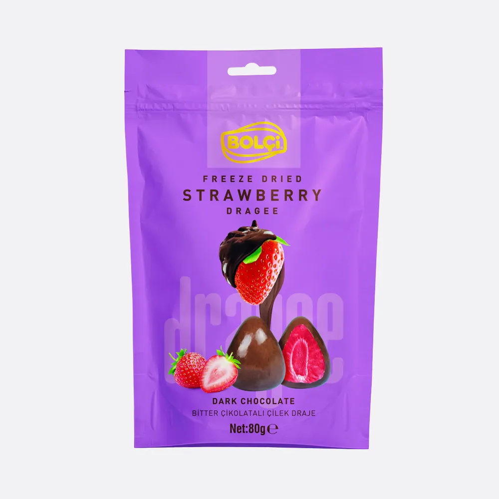 Bolci Dried Strawberry Dark Chocolate Covered