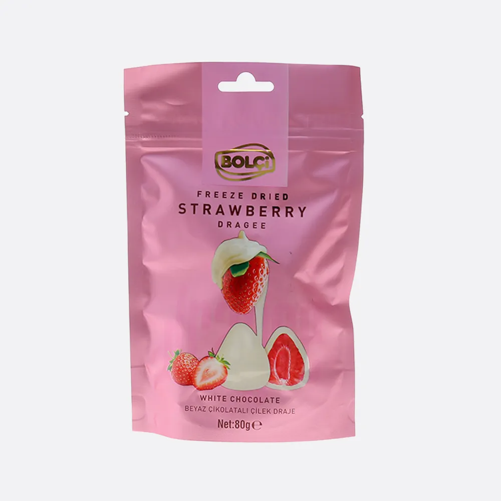 Bolci Dried Strawberry White Chocolate Covered