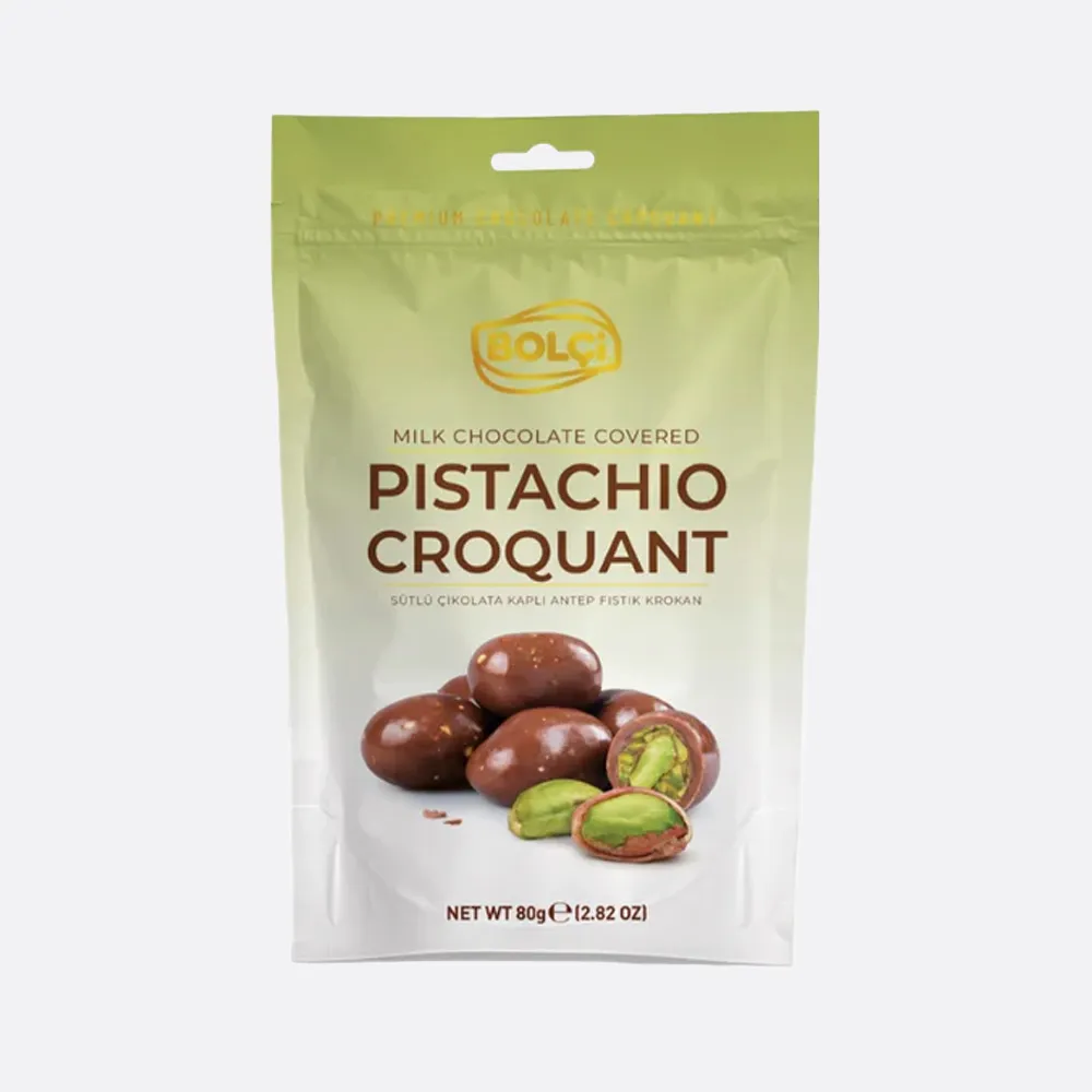 Bolci Pistachio Crunch Milk Chocolate Covered