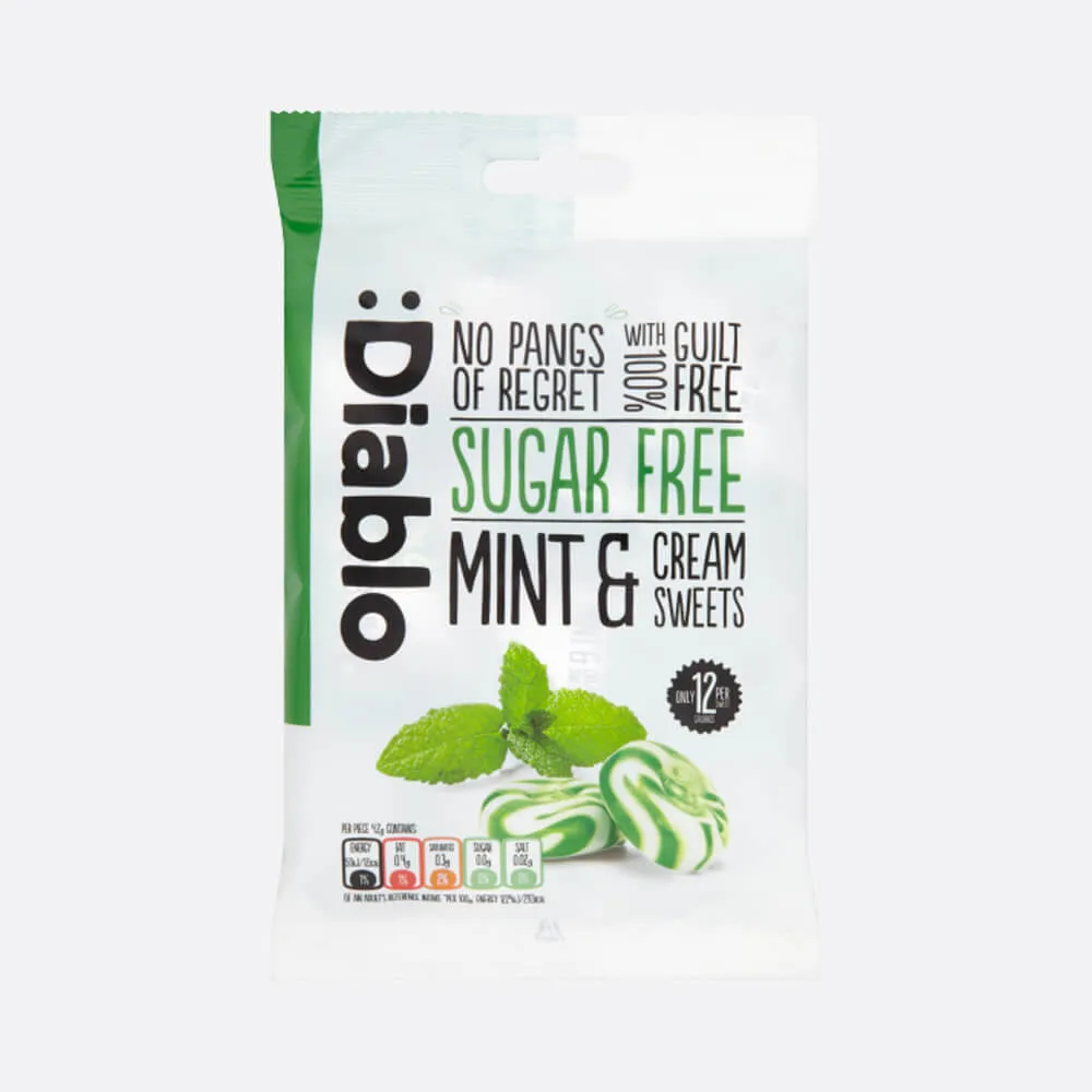 Diablo Sugar Free Mint & Cream Sweets