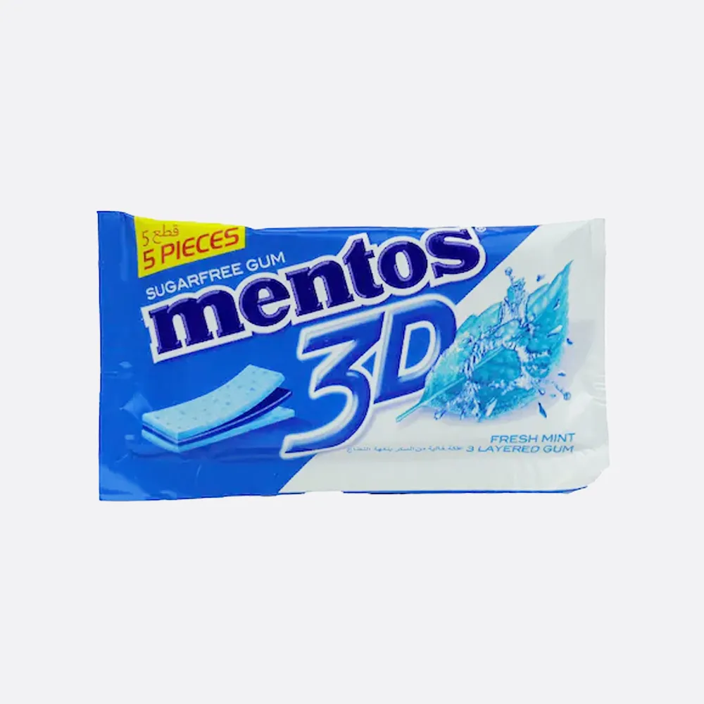 Mentos Sugar Free Gum 3D Fresh Mint