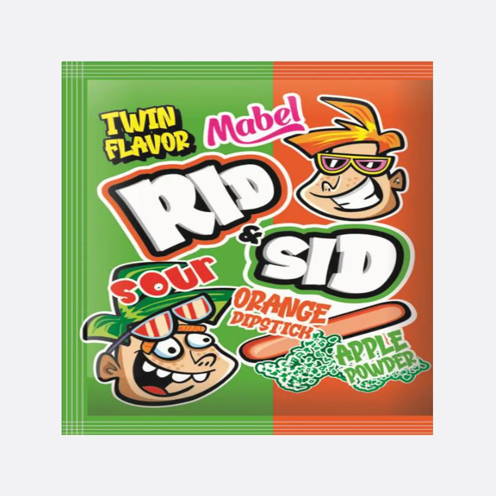 Mabel Rid & Sid Twin Flavor With Dipstick Orange & Apple