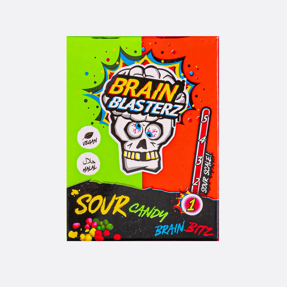 Brain Blasterz Sour Candy Apple & Strawberry