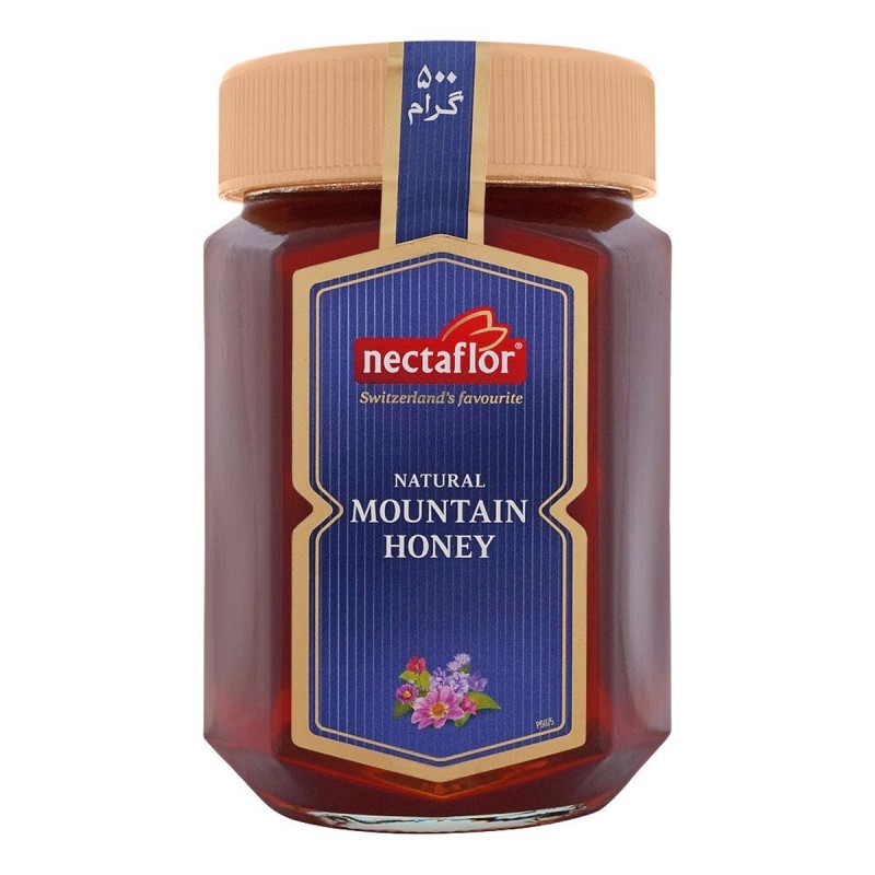Nectaflor Switzerland's Favourite Natural Mountain Honey Glass Jar 500g