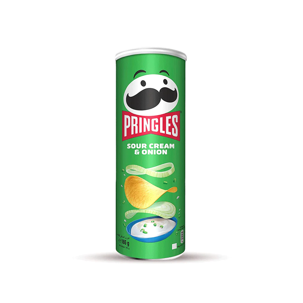 Pringles Sour Cream & Onion Crisps 165Gm