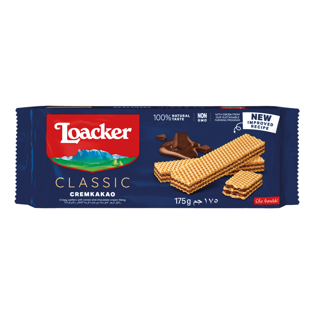 Loacker Classic Cremkakao Crispy Wafers With Cocoa And Chocolate Cream ...