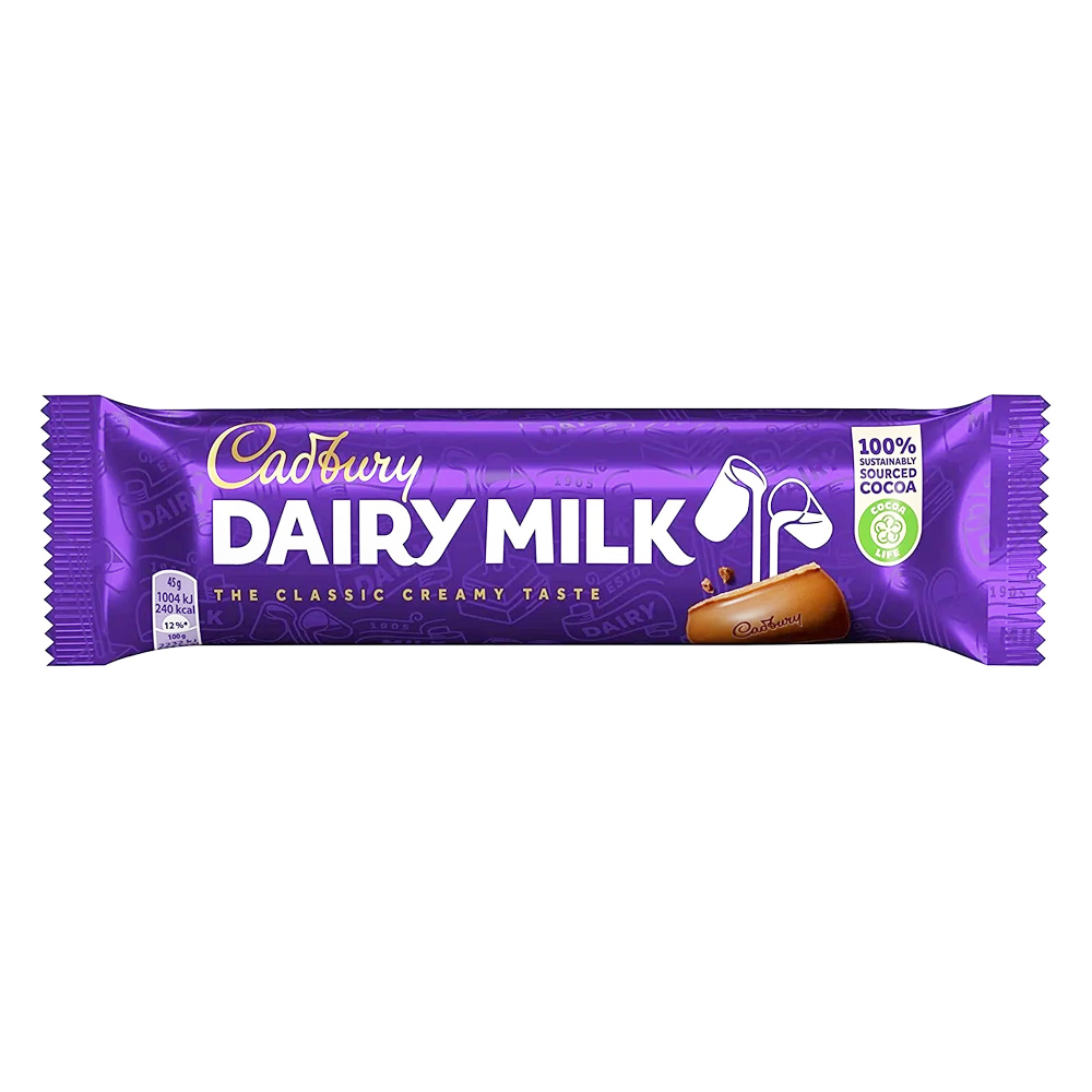 Cadbury Dairy Milk The Classic Creamy Taste 45Gm Bar