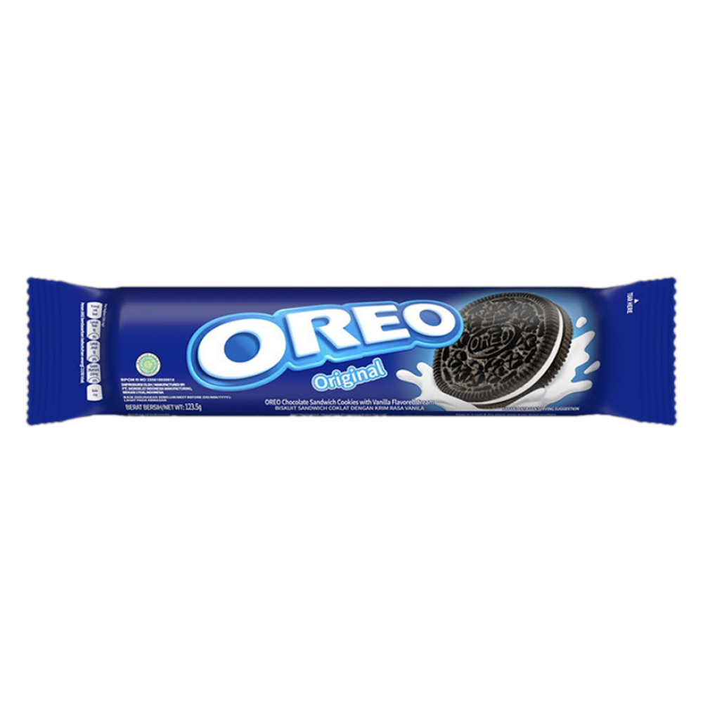 Oreo Original Oreo Chocolate Sandwich Cookies with Vanilla Flavored Cream 119.6Gm - Original