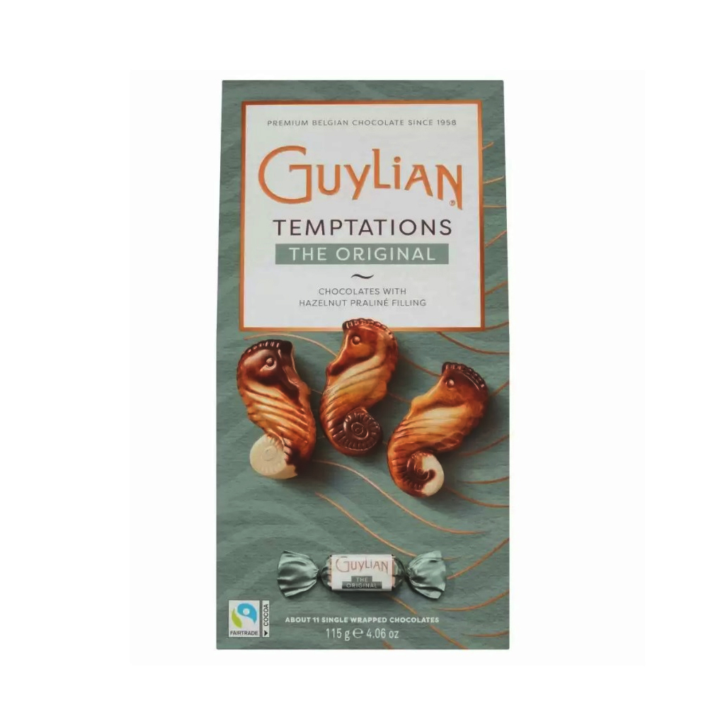 Guylian Temptations The Original Chocolates With Hazelnut Praline Filling Box 115Gm