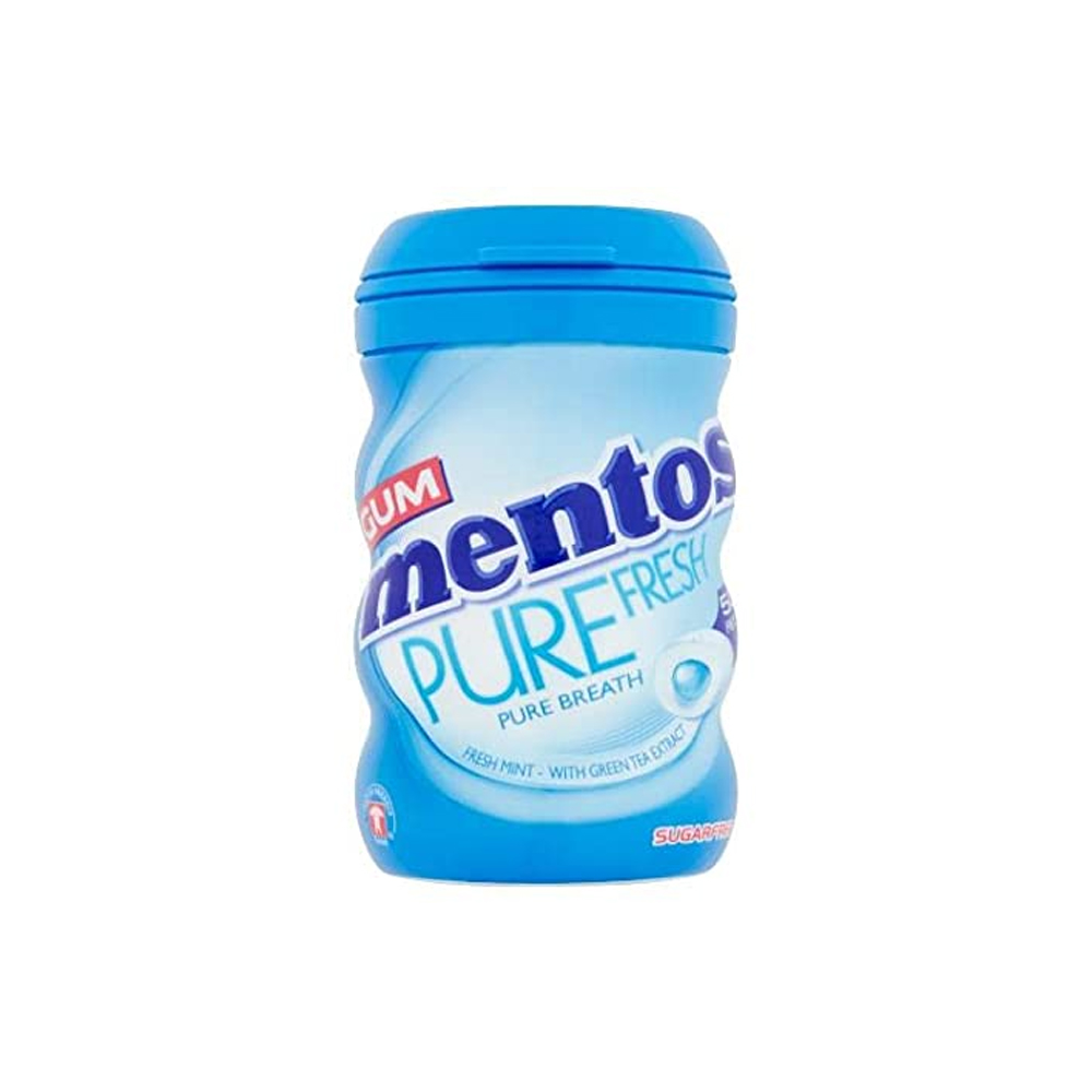 Mentos Gum Pure Fresh Pure Breath Fresh Mint With Green Tea Extract