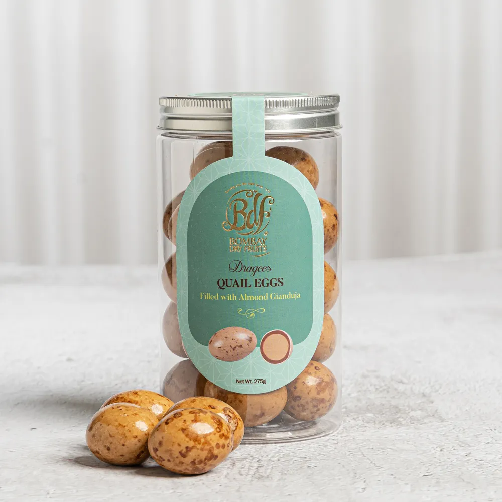 Dragees Quail Eggs Filled With Almond Gianduja