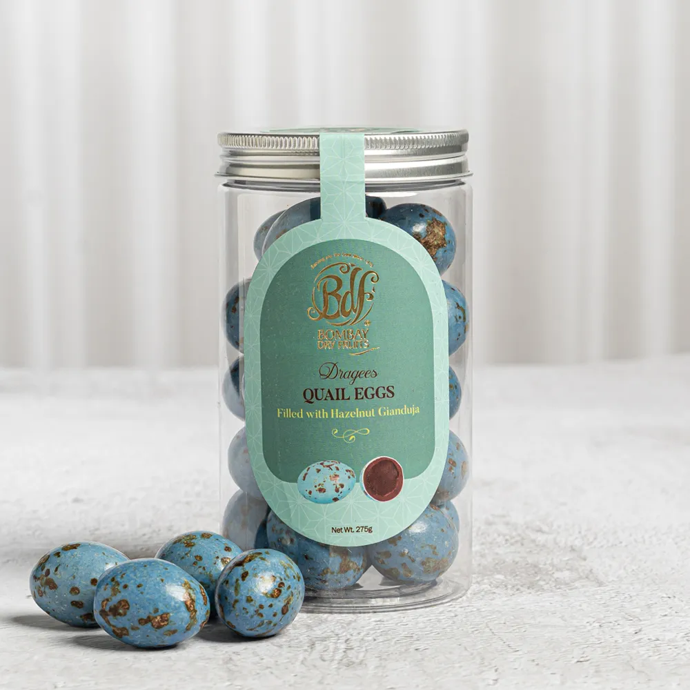 Dragees Quail Eggs Filled With Hazelnut Gianduja