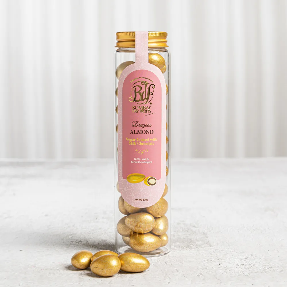 Dragees Almond Sugar Coated With Milk Chocolate