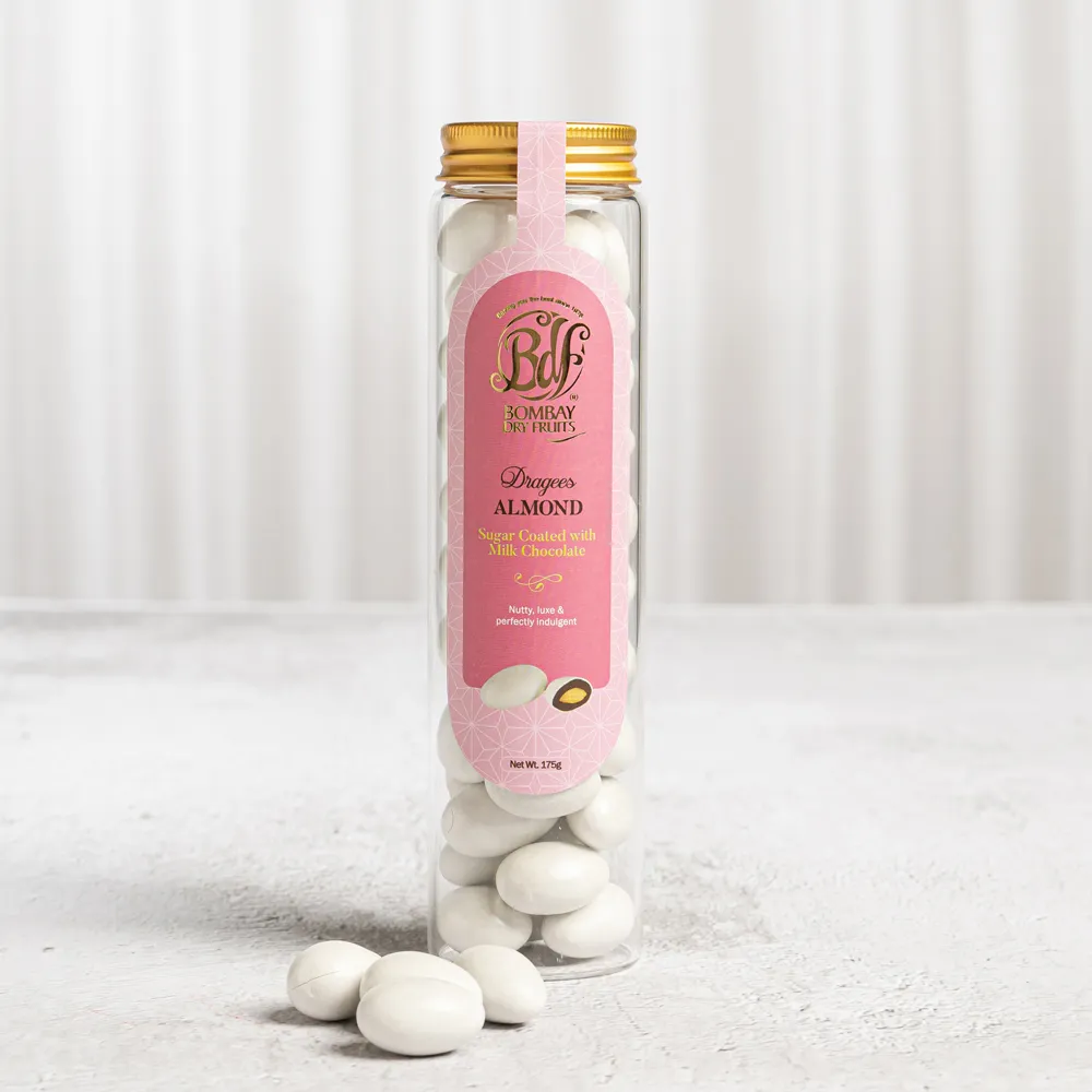 Dragees Almond Sugar Coated With Milk Chocolate