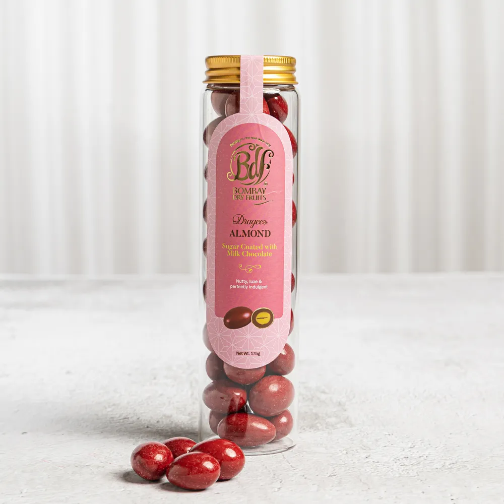 Dragees Almond Sugar Coated With Milk Chocolate