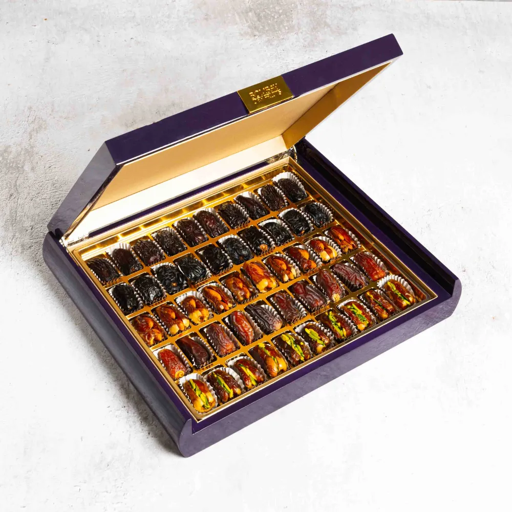 Grand Prestige Dates Box (Assorted) - 50Pcs - Pruple