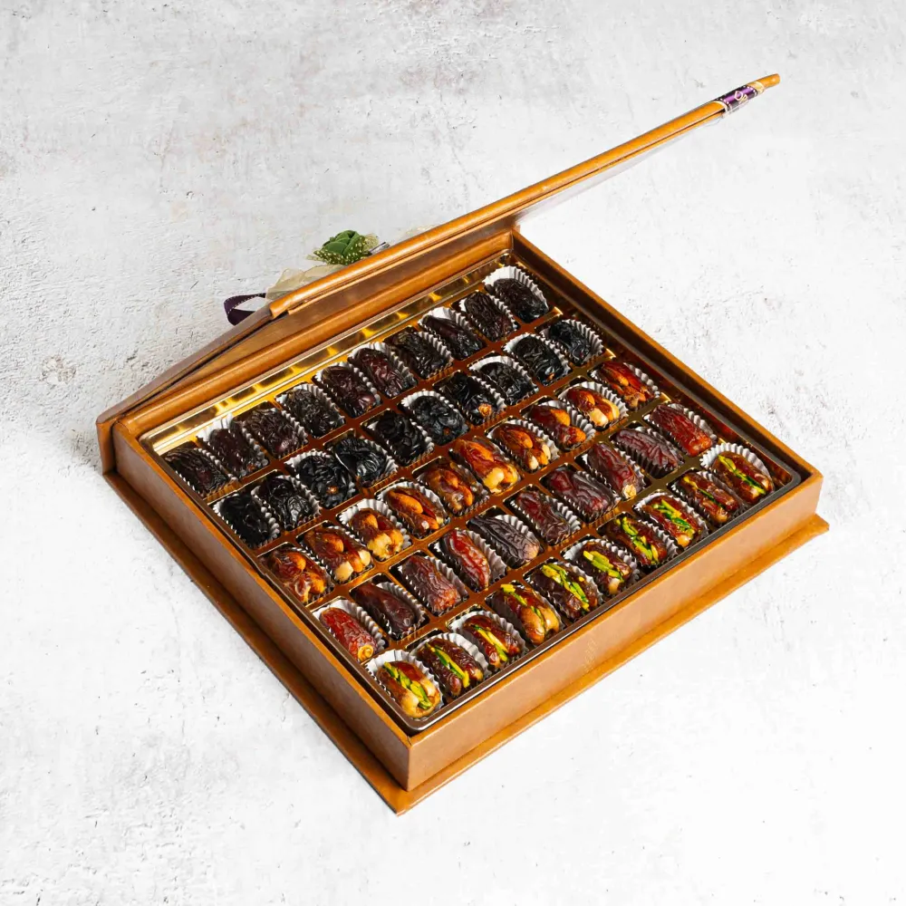 Executive Leather Signature Dates Box (Assorted) - 50Pcs - Brown