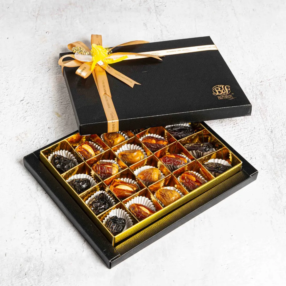 Classic Essential Dates Box (Assorted) - 20Pcs - Black