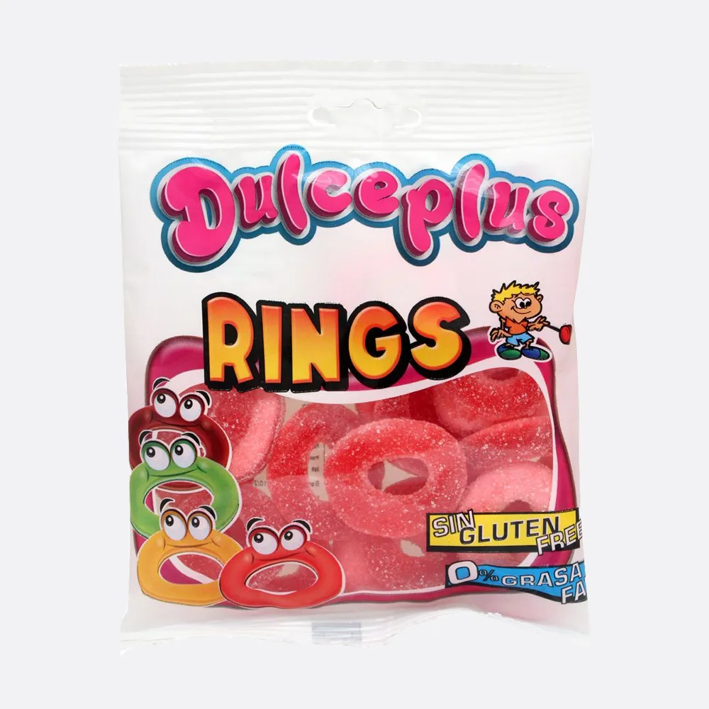Dulceplus Sour Strawberry Rings