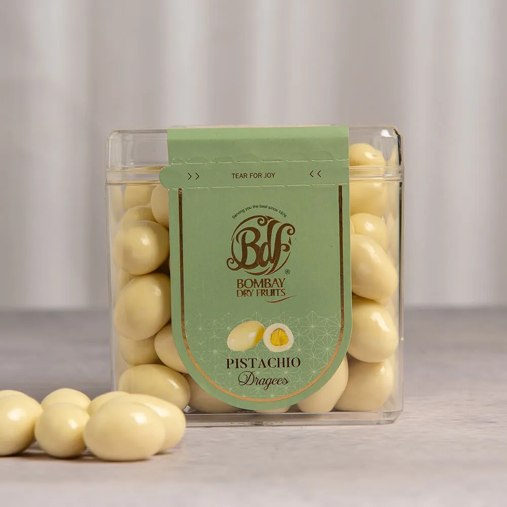 Pistachio Coated With White Chocolate