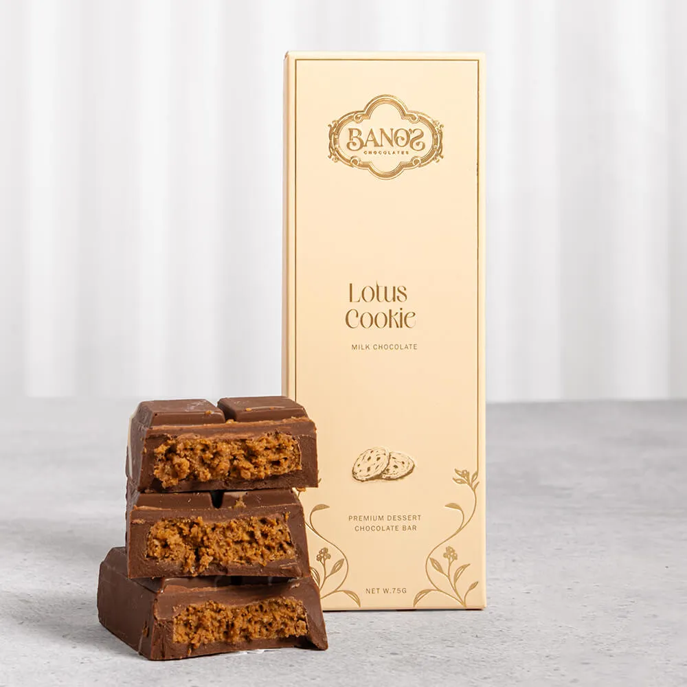 Banos Lotus Cookie Milk Chocolate Bar
