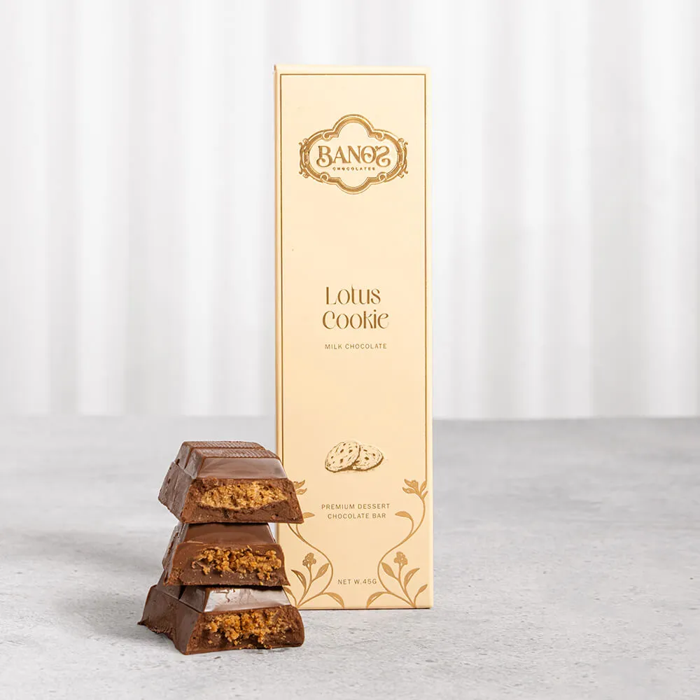 Banos Lotus Cookie Milk Chocolate Bar