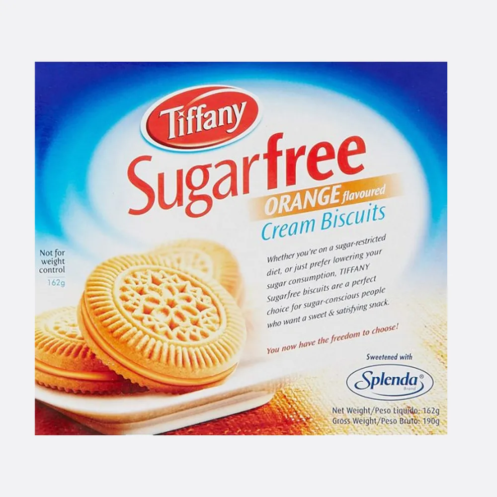 Tiffany Sugar Free Orange Flavoured Cream Biscuits