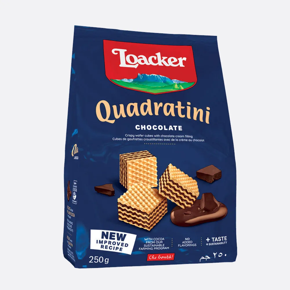 Loacker Chocolate Wafer Cubes