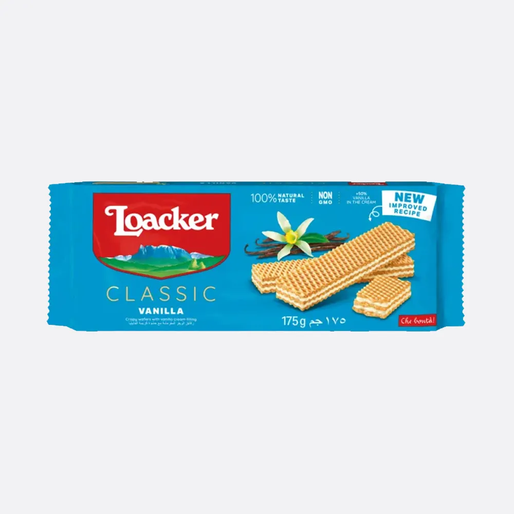 Loacker Classic Vanilla Crispy Wafers