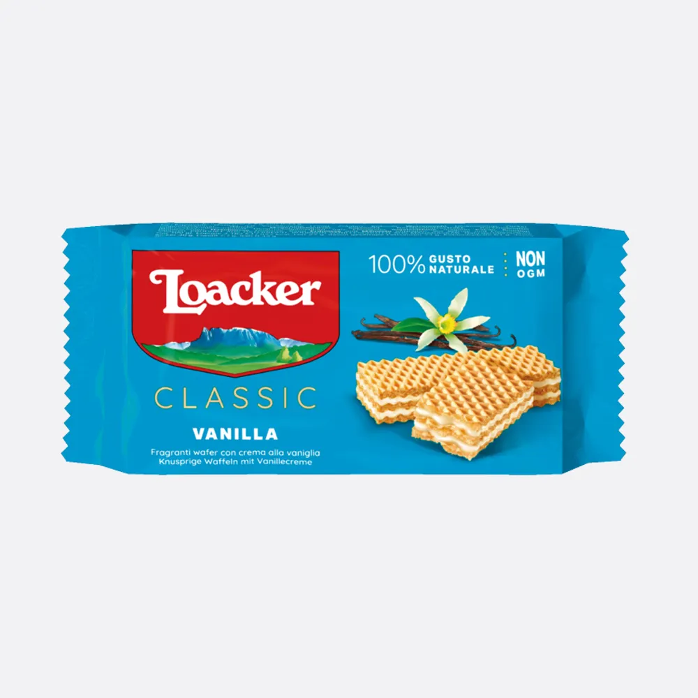 Loacker Classic Vanilla Crispy Wafers