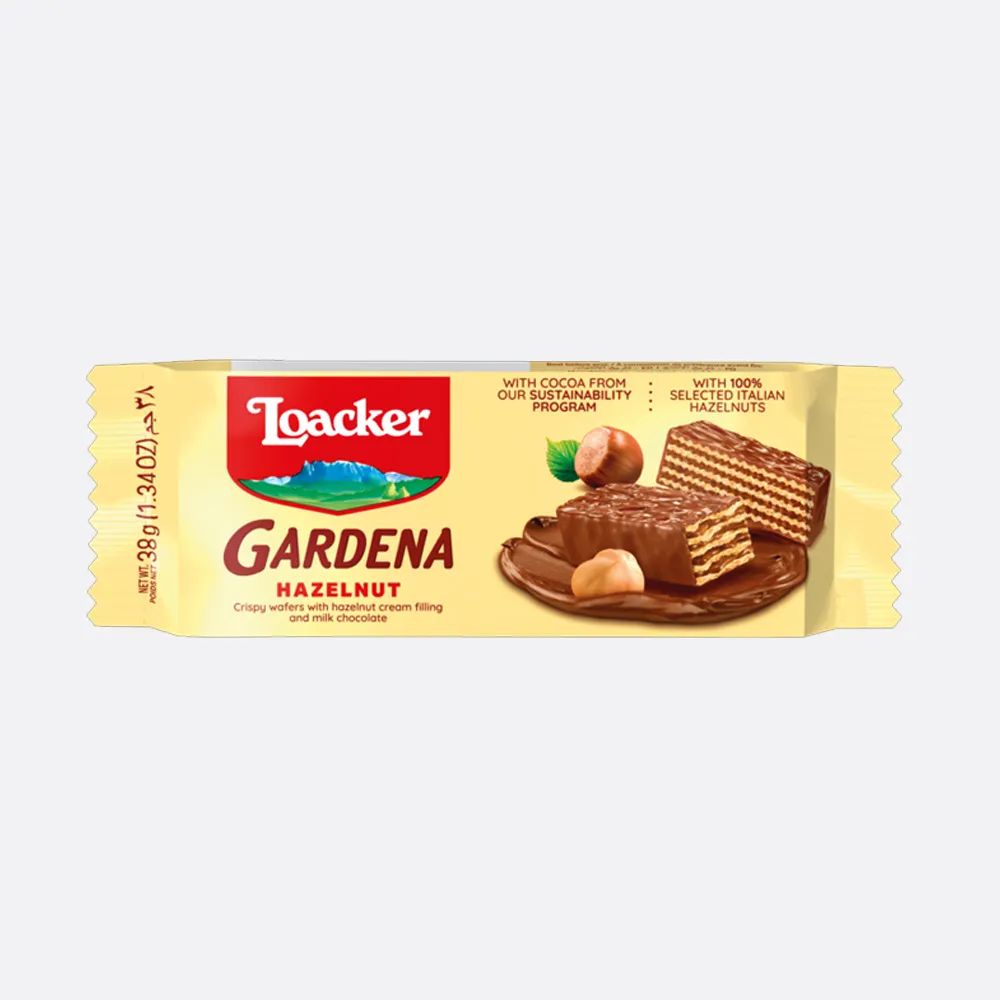 Loacker Gardena Hazelnut Crispy Wafers