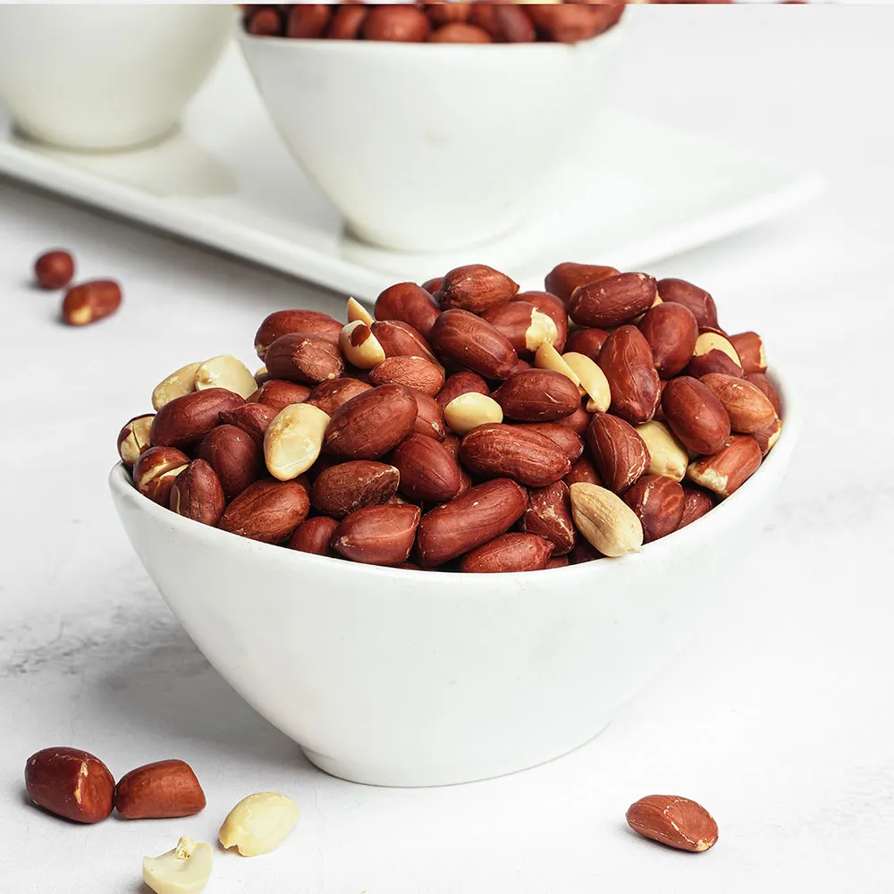 Peanuts Dry Roasted Plain With Skin