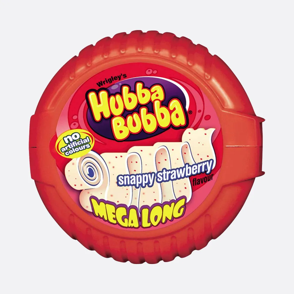 Hubba Bubba Snappy Strawberry Mega Long