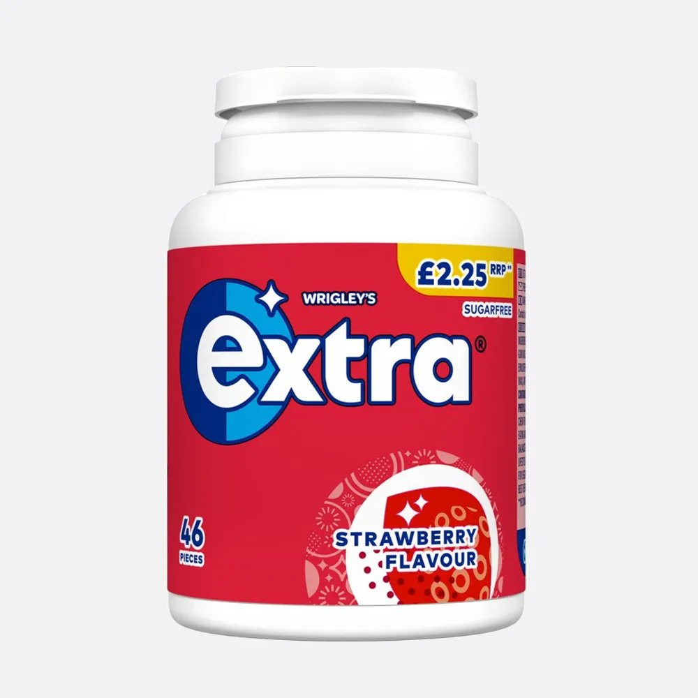 Extra Strawberry Flavour Chewing Gum