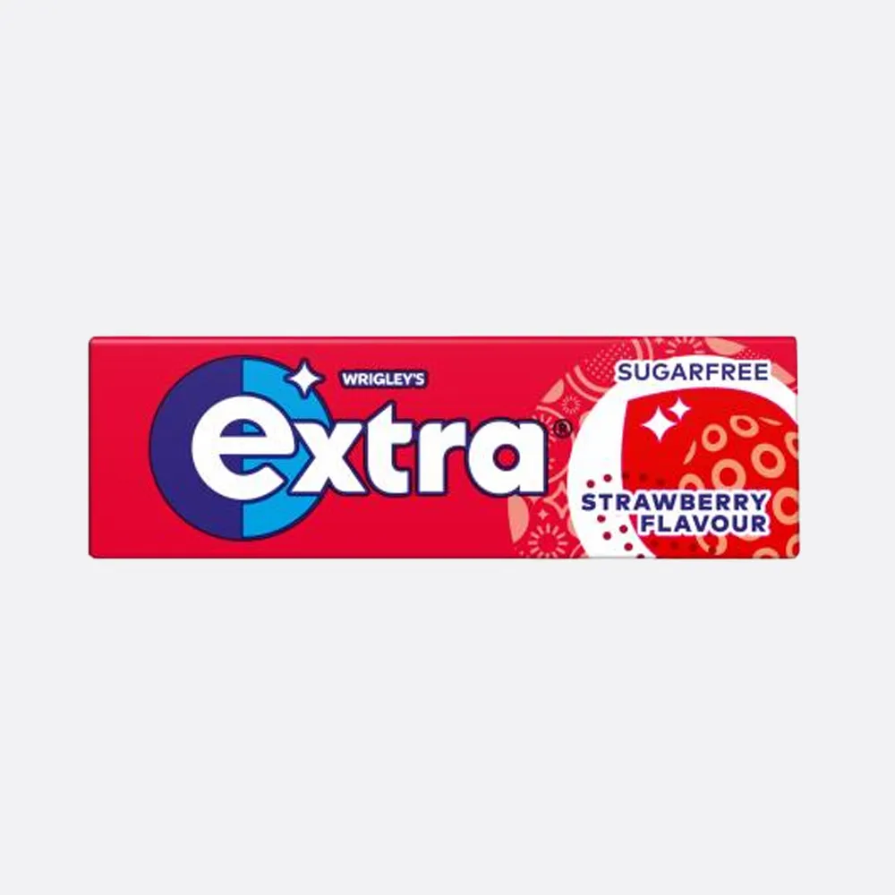 Extra Strawberry Flavour Chewing Gum