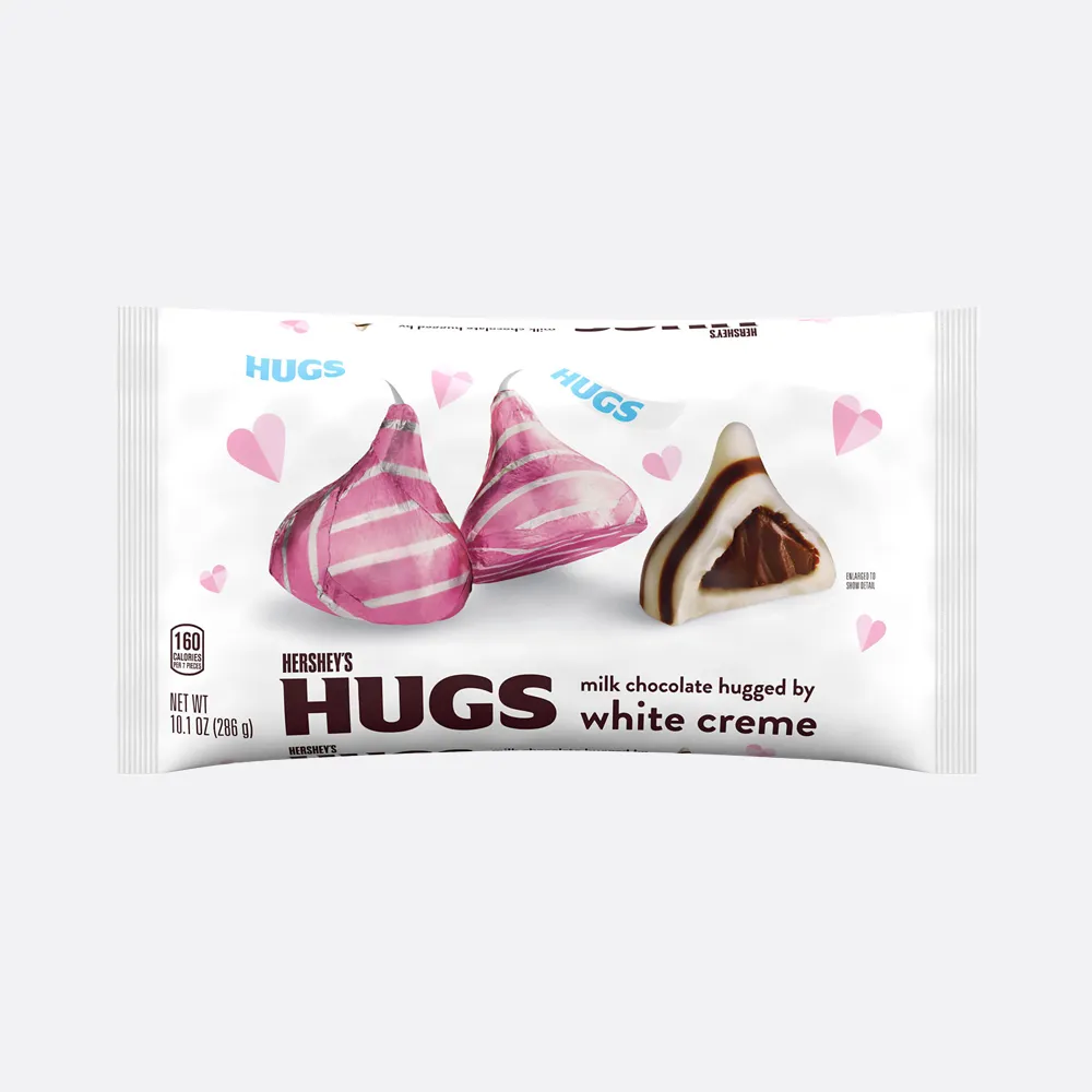 Hershey's Hugs Milk Chocolate With White Creme