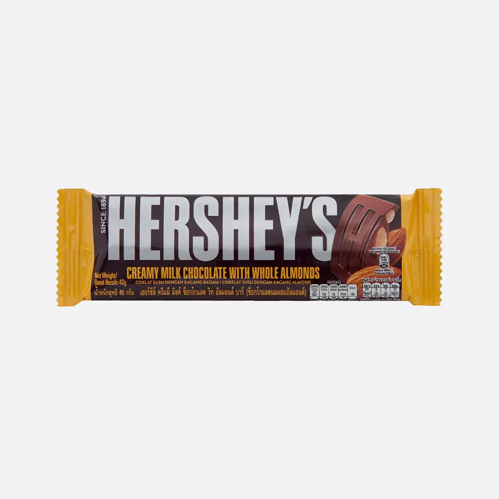 Hershey's Creamy Milk Chocolate With Whole Almonds Bar