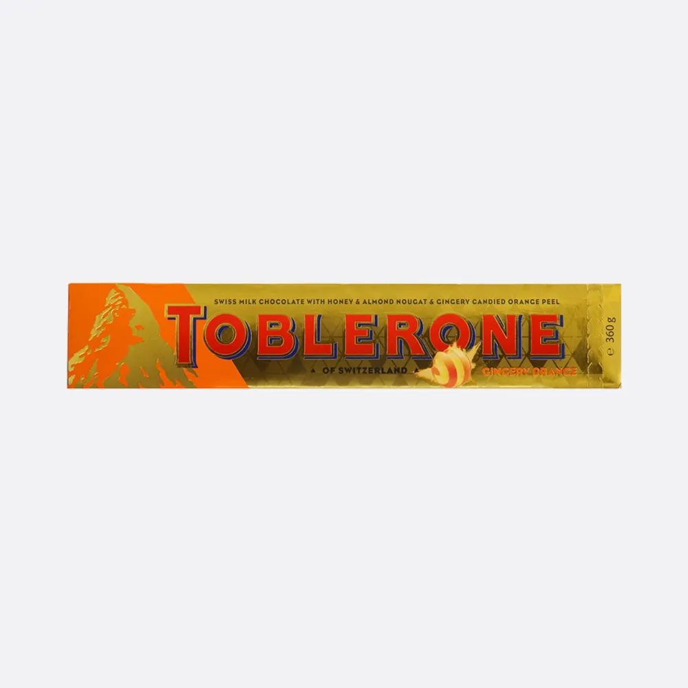 Toblerone Milk Chocolate With Gingery Orange