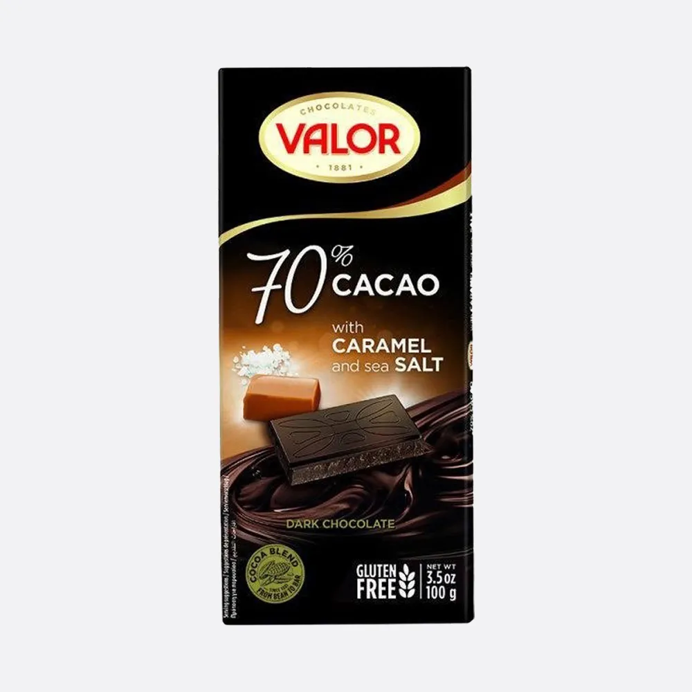 Valor Dark Chocolate With Caramel & Sea Salt
